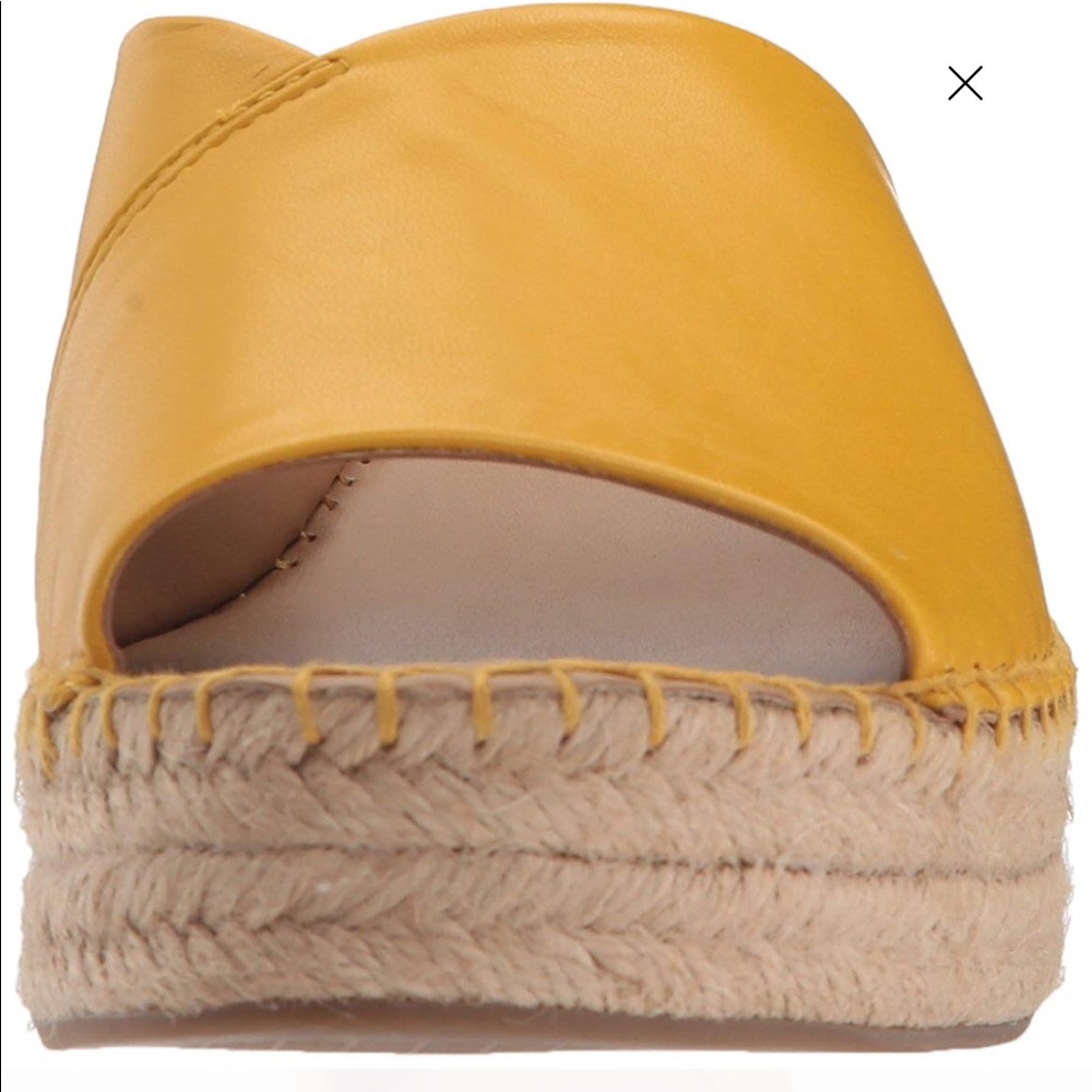 🆕FrancoSarto Yellow Leather Wedge Platform 👡 - Picture 11 of 16